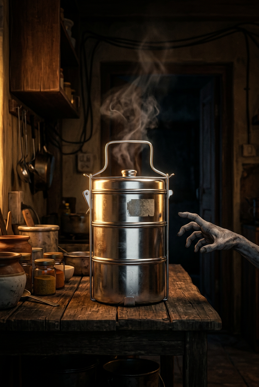 Tiffin carriers, generated artwork